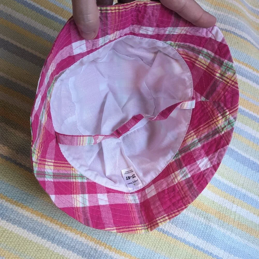 🛍️ BUNDLE ONLY | Jumping Beans pink plaid hat 2T-4T